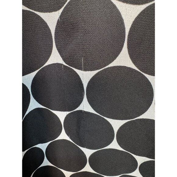 Maggie Barnes Womens Tunic Top Size 4X Black White Polka Dot Beaded Satin - Picture 9 of 16